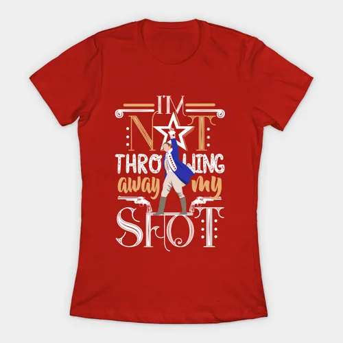 Imagen 2 del producto Hamilton Musical My Shot camiseta de mujer