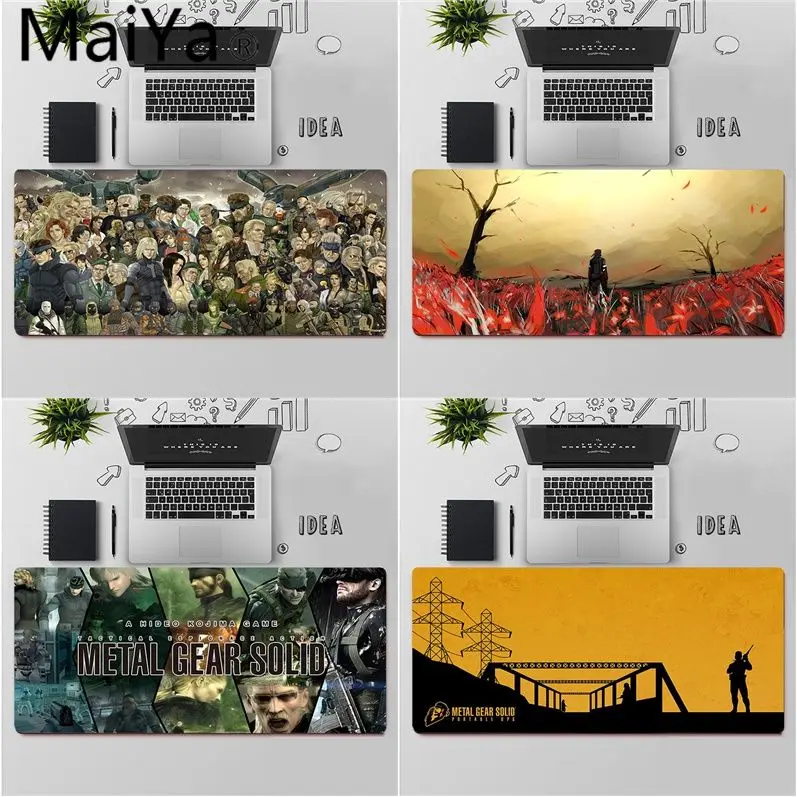 

Maiya Top Quality Metal Gear Solid Beautiful Anime Mouse Mat Free Shipping Large Mouse Pad Keyboards Mat