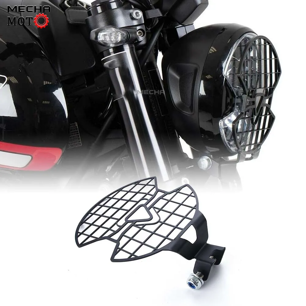 

NEW For Trident 660 Trident660 2021 Motorcycle Headlight Guard Protector Cover black CNC Aluminium Protection Grill