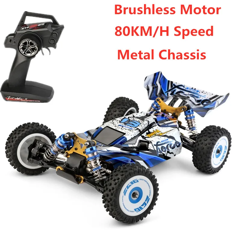 80KM/H Brushless Motor 2.4G Racing RC Car 4WD Electric High Speed Off-Road Raicng Drift Vehical Remote Control Toys for Child To