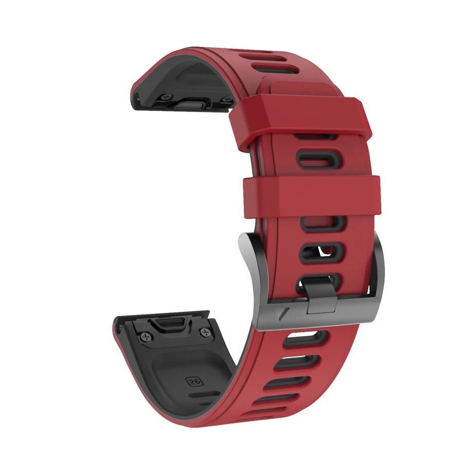 26 22 20mm smartband z zegarkiem pasek do zegarka Garmin Fenix 6 6S 6X Pro 5X 5 5S Plus 3HR D2 S60 Quick Release silikonowe Easyfit opaska na nadgarstek