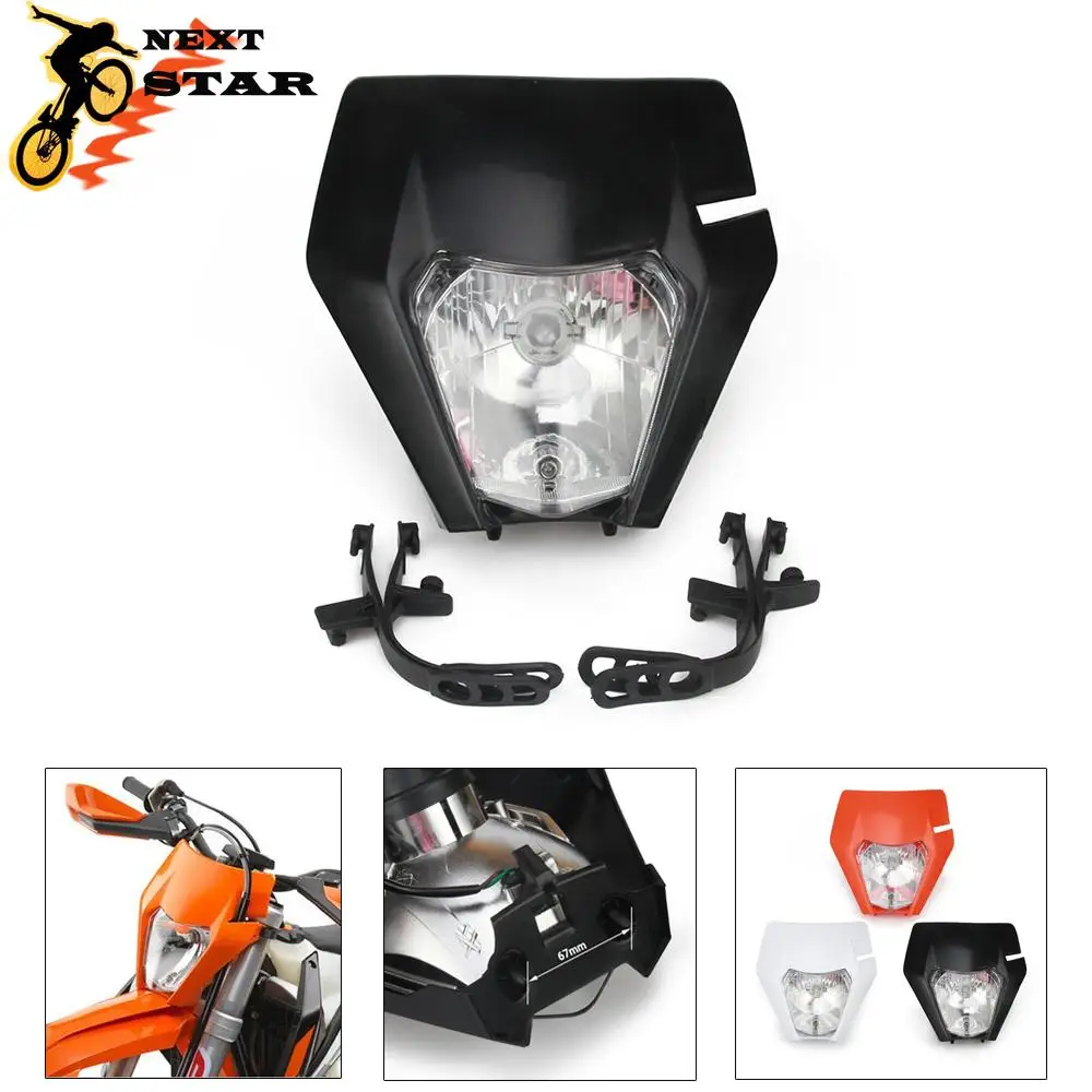 Universal S2 Head Light Headlight Headlamp Lamp For KTM EXC XCF SX SXF XC XCF DRZ Supermoto 125 150 250 350 450 530 Motorcycle