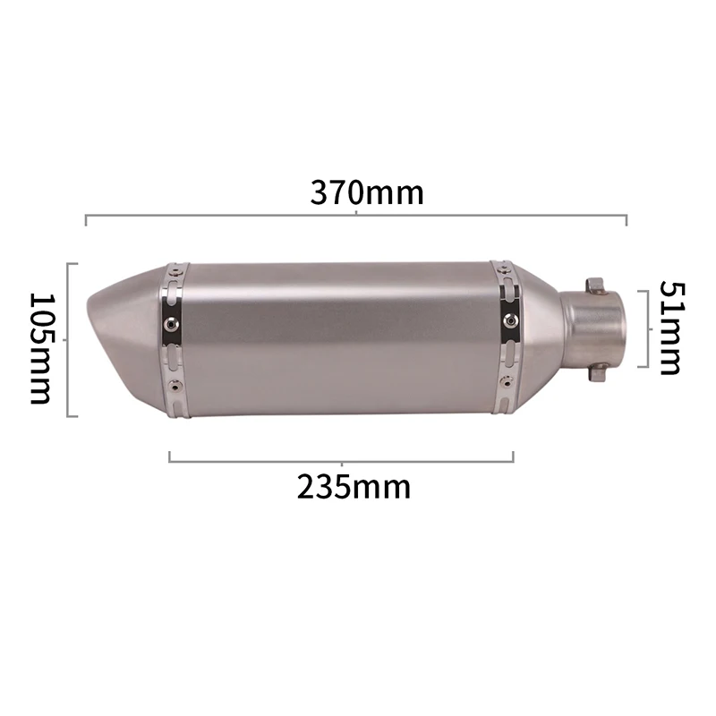 Slip On For Honda CB400 CBR400 CB500F CB500X CBR500 CBR500R 2016-2020 Motorcycle Exhaust Escape Mid Link Pipe Muffler DB Killer view 2