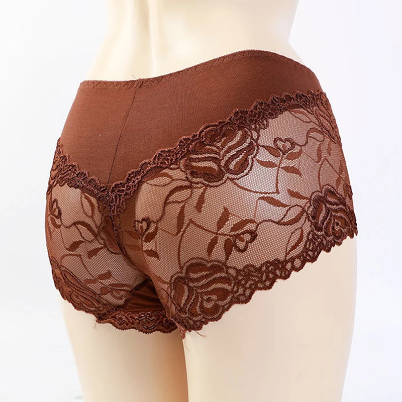 14 Colors Flower Lace Seamless Middle Waist Sheath Men Panties Breathable U Convex Pouch Lingerie Briefs Underwear