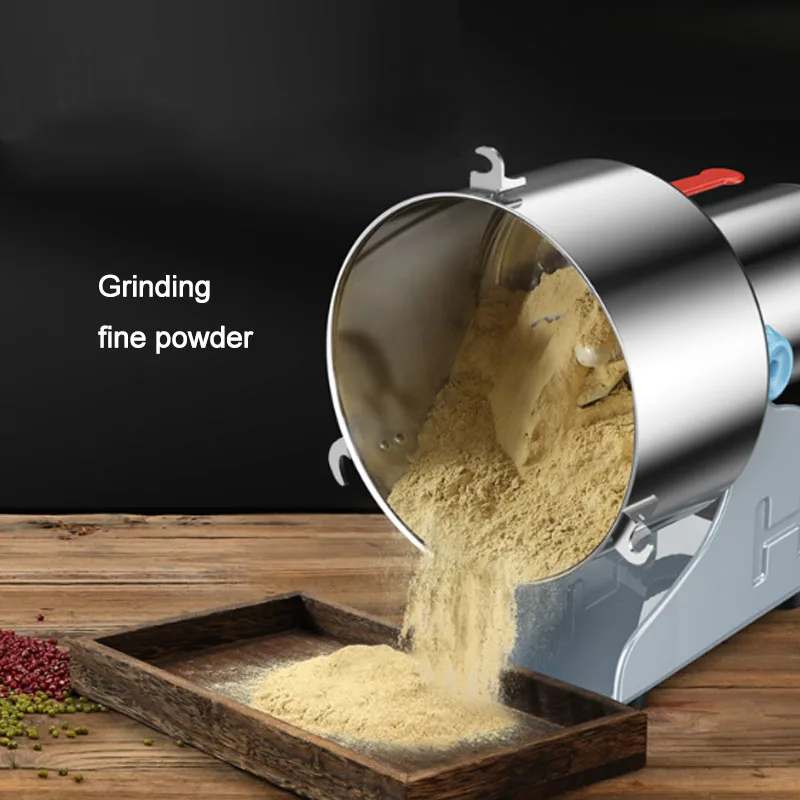 2500g commercial grinder large Panax notoginseng mill ultra fine steel mill medicinal materials dry grinding  beater 220V 2000W