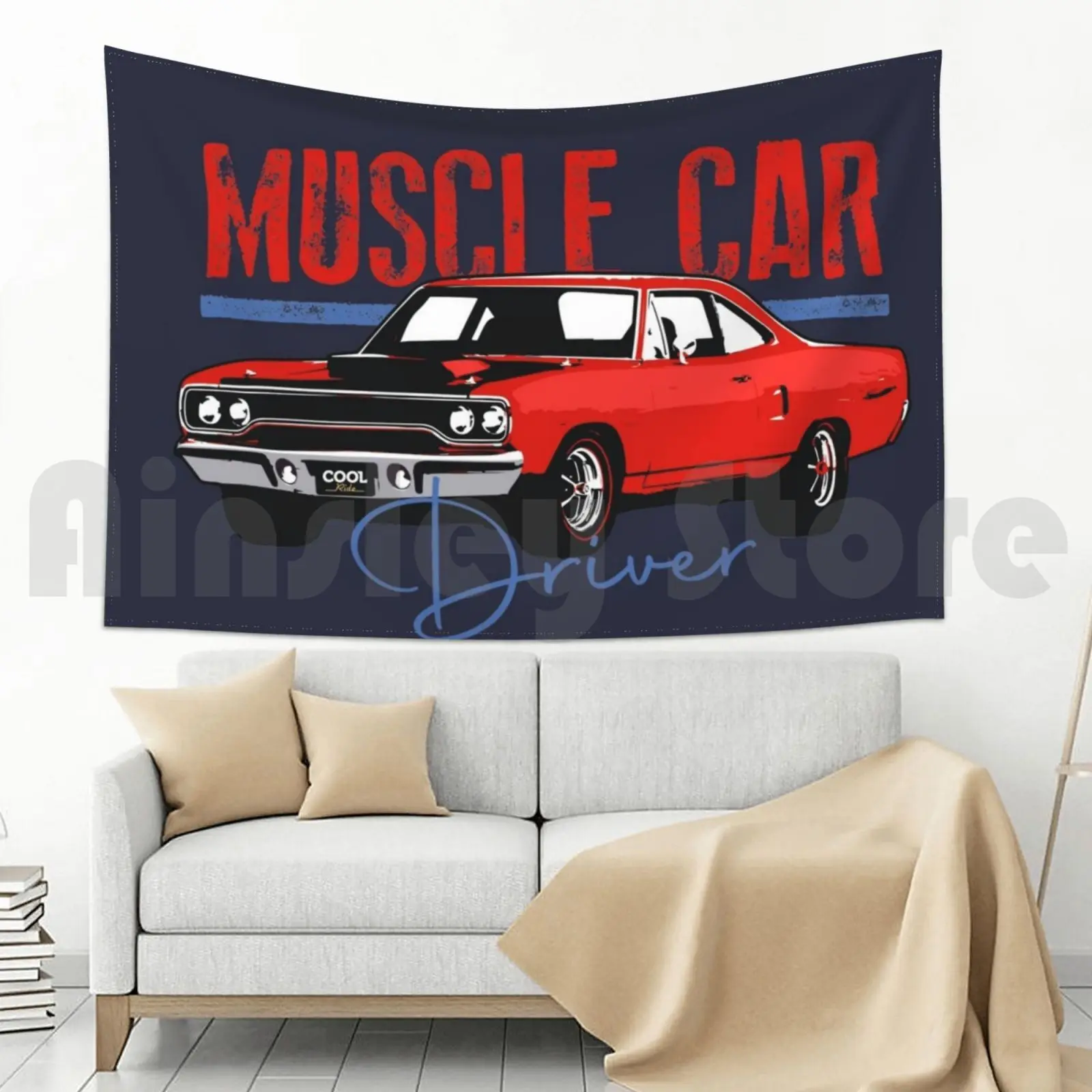 Tapestry 70 Red Muscle Car 2400 1968 1969 1970 68 69 70 Plymouth Roadrunner Road Runner view 5