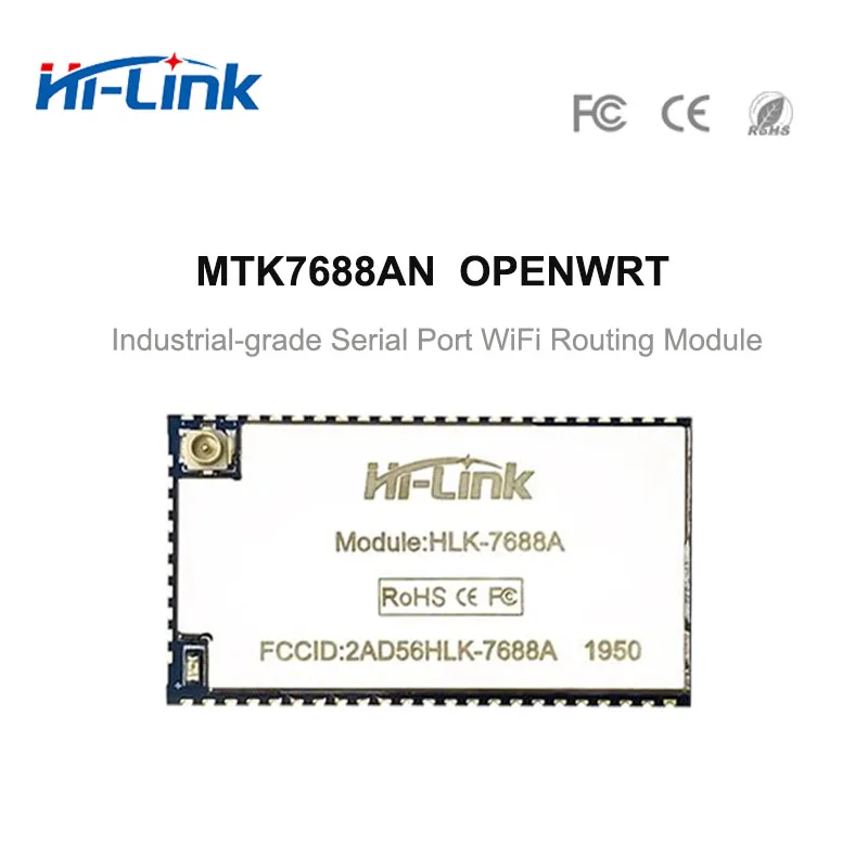 Free Shipping 2pcs HLK-7688A MT7688AN Uart WiFi/supportLinux/OpenWrt/Smart Gateway smart home application