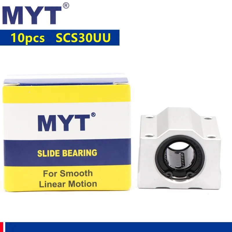 

10pcs MYT high precision SCS30UU SC30UU Linear Ball Bearing Block Linear Units for 30mm CNC Router 3d printer parts