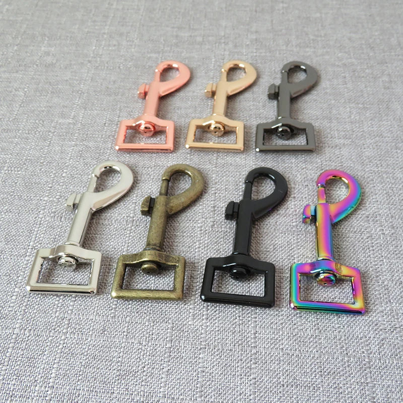 20 pcs 20mm metal carabiner belt buckle DIY bag dog leash straps clip Hook webbing sewing accessory spring clasp hardware