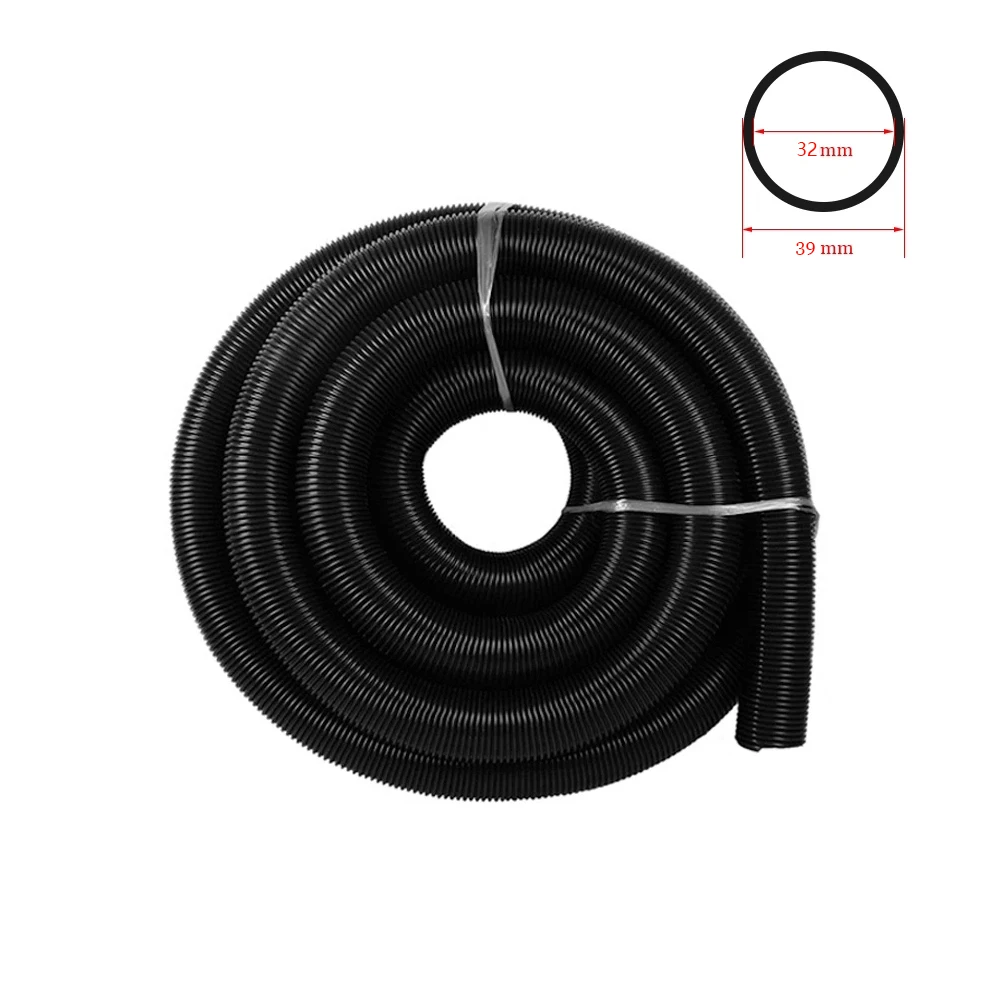 2M-10M Inner Diameter 32mm Outer Diameter 39mm Flexible Extensible EVA Hose Pipes For household Car Vacuum Cleaners Black Gray