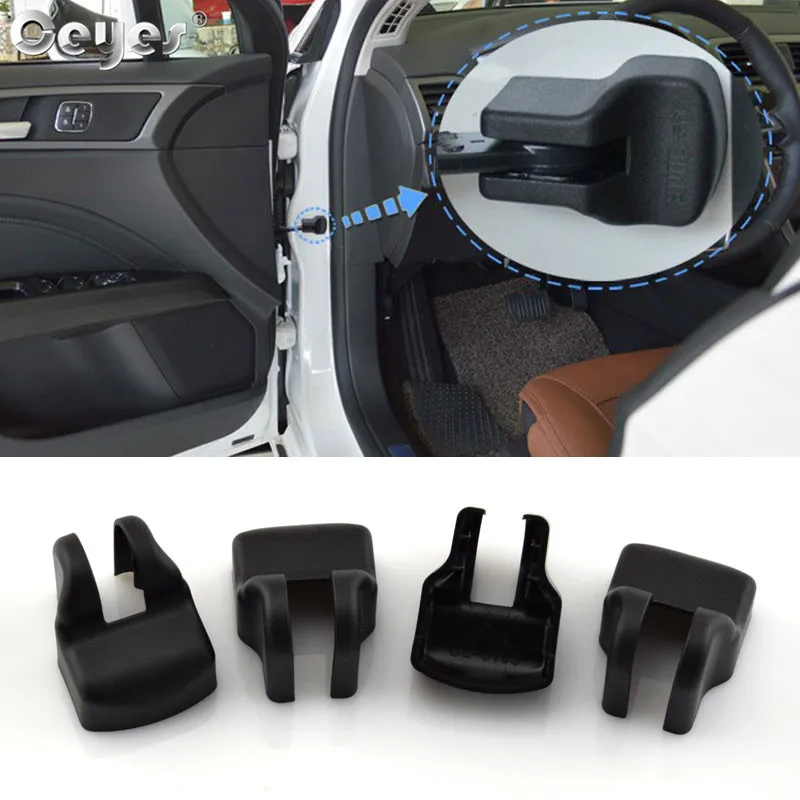 4PCS Protective Auto Door Lock Stopper Limiting Cover Case For Toyota Corolla Camry RAV4 Yaris Prius C-HR chr Buckle Car Styling