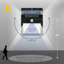 Solar outdoor LED wall light PIR sensor #5