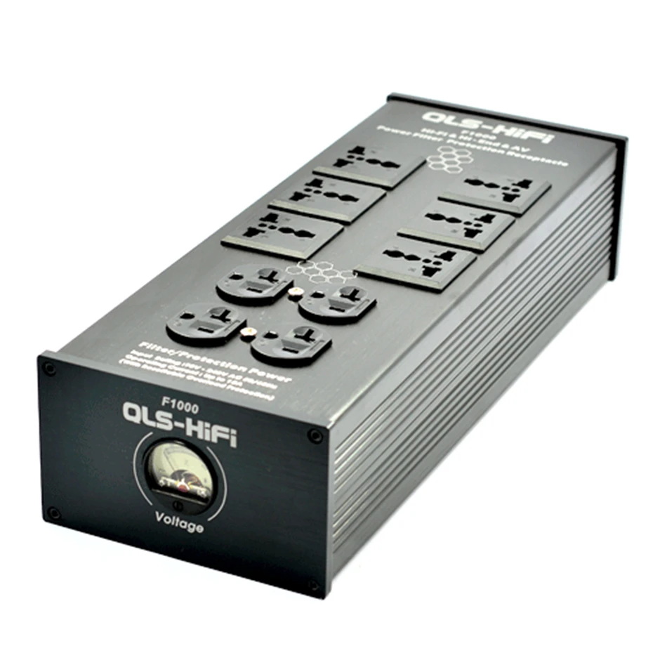 

QLS-HiFi F1000 F-1000 фильтры розетки питания HiFi Super Audio фильтр очистителя питания AC 90 ~ 240 В 50/60 Гц чистый источник питания
