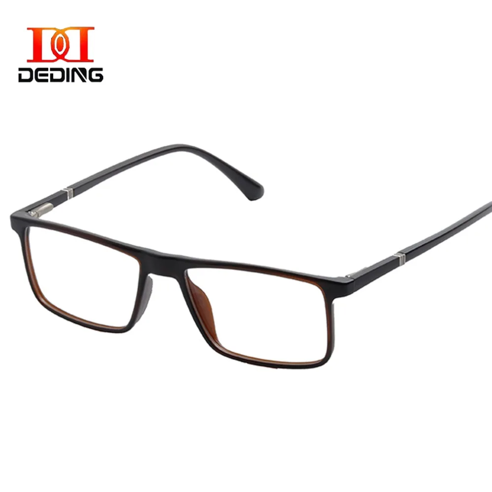 Men's bussiness Eyeglasses w/caseMen Full Frame Rectangular Clear Lens Glasses Frame Size 50-16-140mm anteojos de hombresDD1477