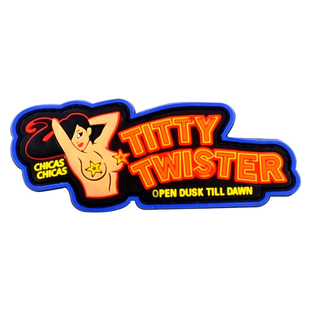 TITTY الاعصار البلاستيكية التصحيح شارة شارة العسكرية الزخرفية الخياطة زين الزينة التكتيكية بقع