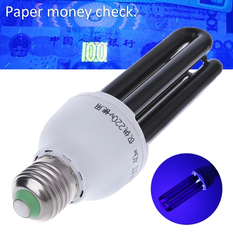 Ultraviolet UV lamp 15W 20W 30W 40W Black light Blue Bulb Fluorescent Detection lamp E27 220V Violet Lure lamp Decoration