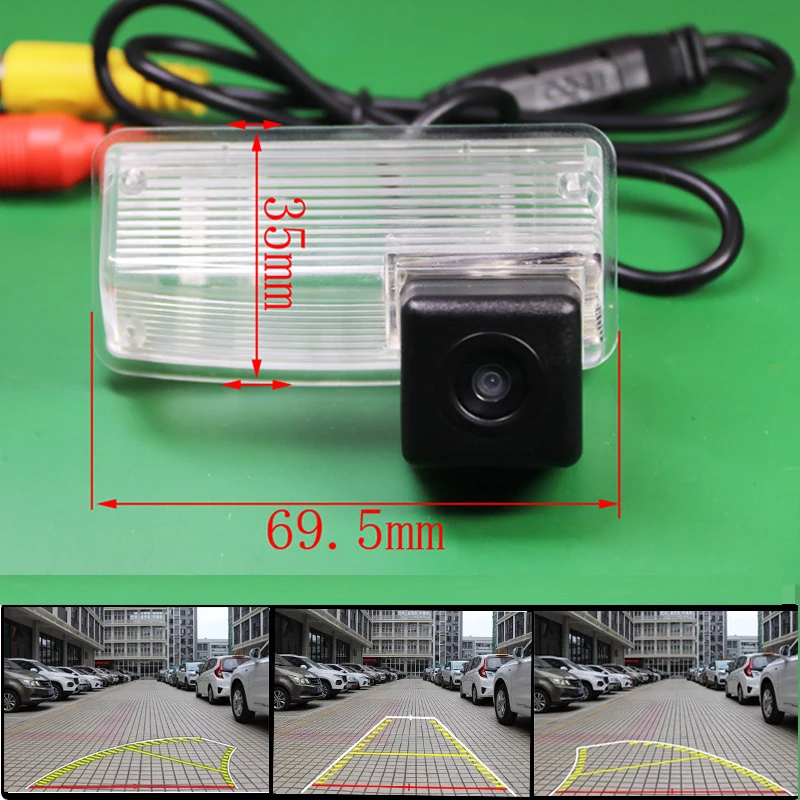 

Dynamic Trajectory Tracks Car Rear View Backup Parking Camera For Toyota Reiz Vios Corolla 9th E120 E130