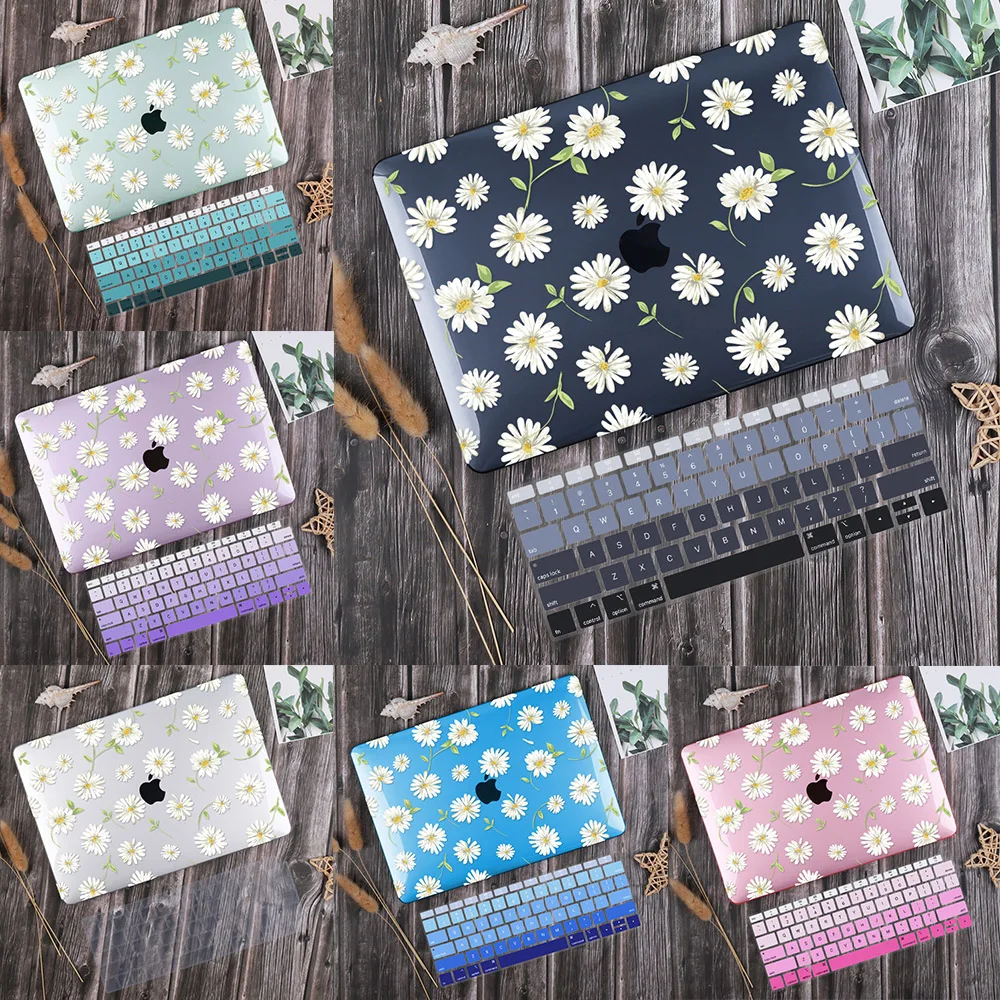 

Little Daisy Plastic Hard Cover Case For MacBook 2025 M4 A3112 Air Pro Retina 11 12 13.3 15 16 inch 2020 A2337 A2179 A2338 A2289