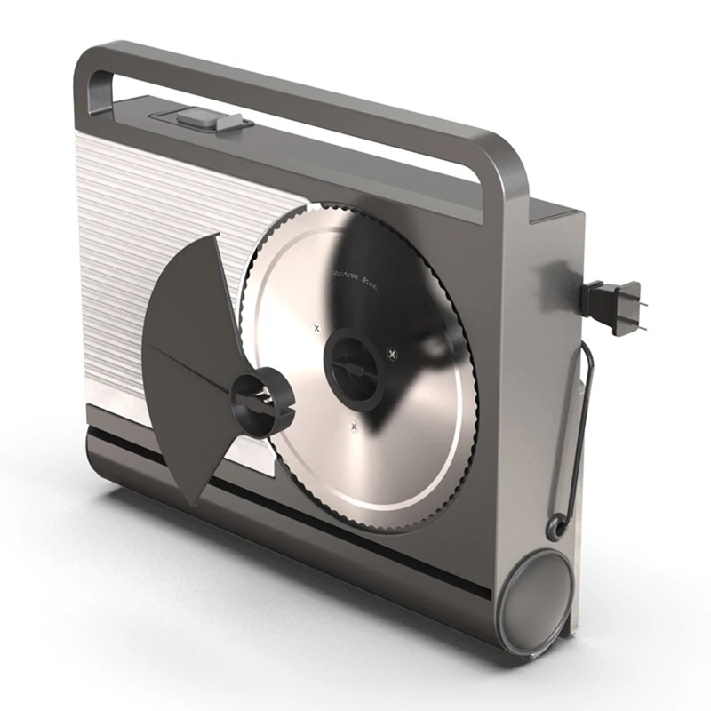 Электрическая ломтерезка, мясорубка, складная ломтерезка для томатов, ветчины, арбуза, торта, овощей, Мясорубка с регулируемой толщиной