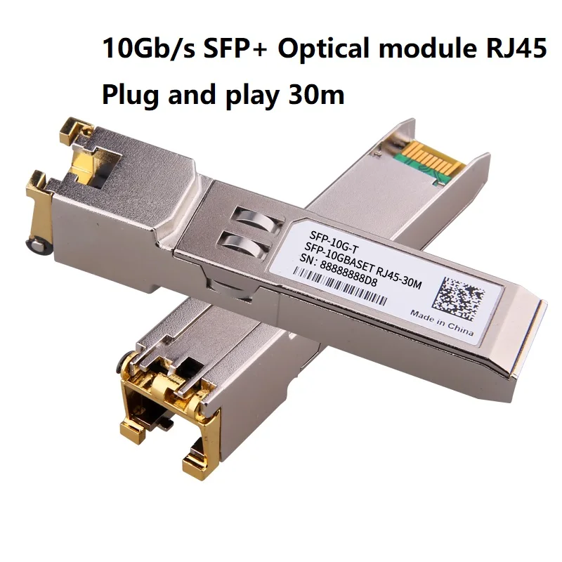 

SFP + 10 мегабит RJ45 Интерфейс 10G модуль оптического порта совместимый с большинством производителей коммутатор 10Gbase-T