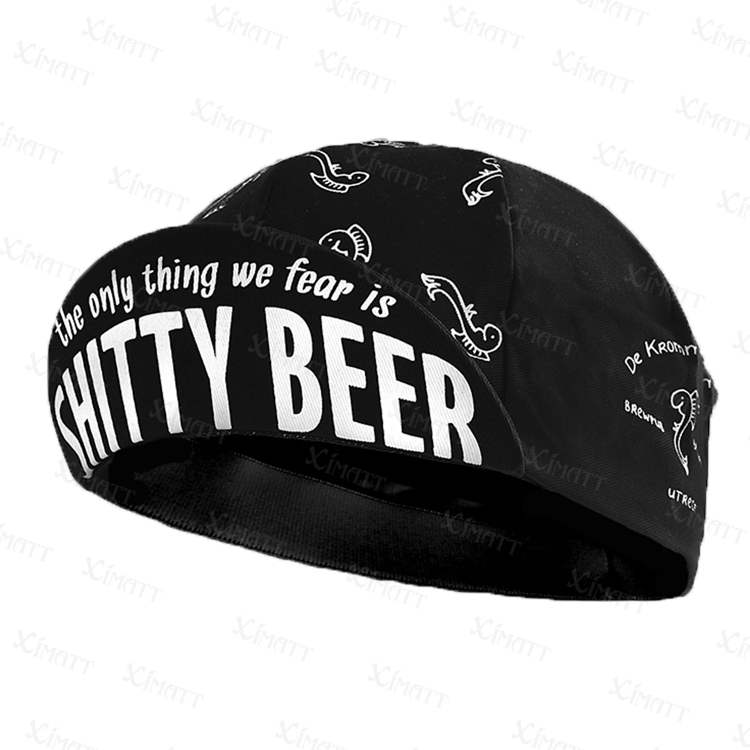 2021 New Classic Black Beer Feelings Retro Cycling Caps XIMATT Sports Team Bike Winter Summer  Polyester/Fleece Balaclava 2021