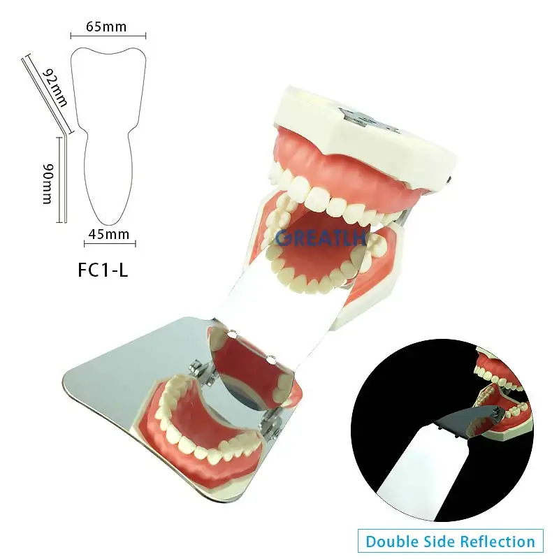 Dental Orthodontic Double-Sided Mirrors Reflector Dentistry Intra Oral Stainless Steel Autoclavable Dental Photography Mirrors