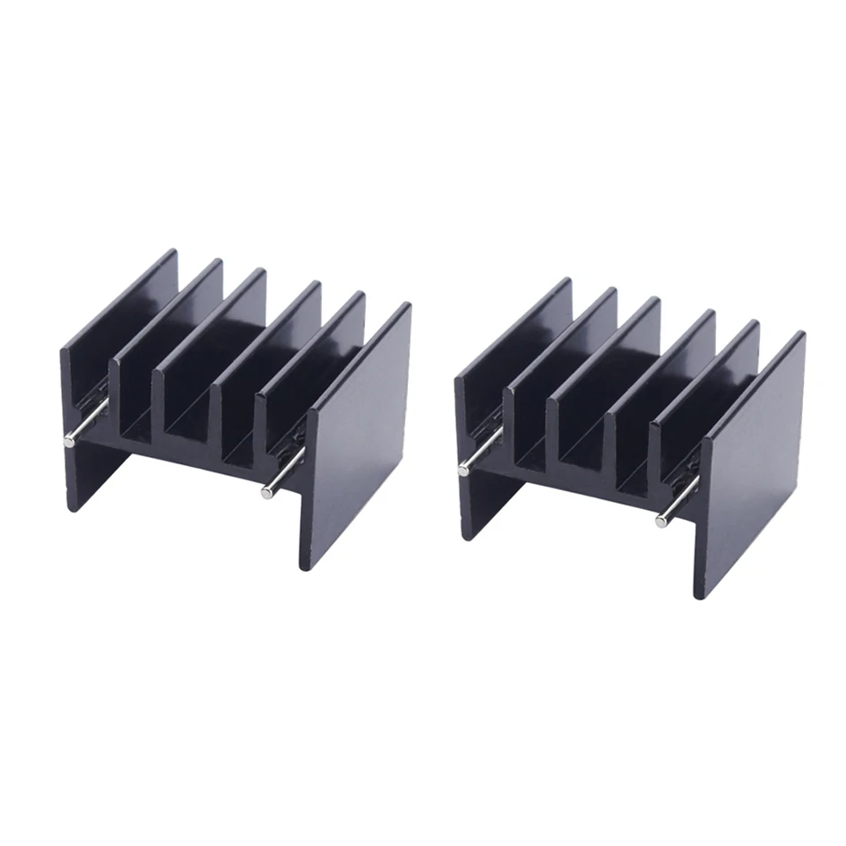 60PCS 23*20*16MM Aluminum Heatsink Radiator Heat Sink Cooling For Electronic Chip IC Heat Sink Transistor Radiator TO220 2pins