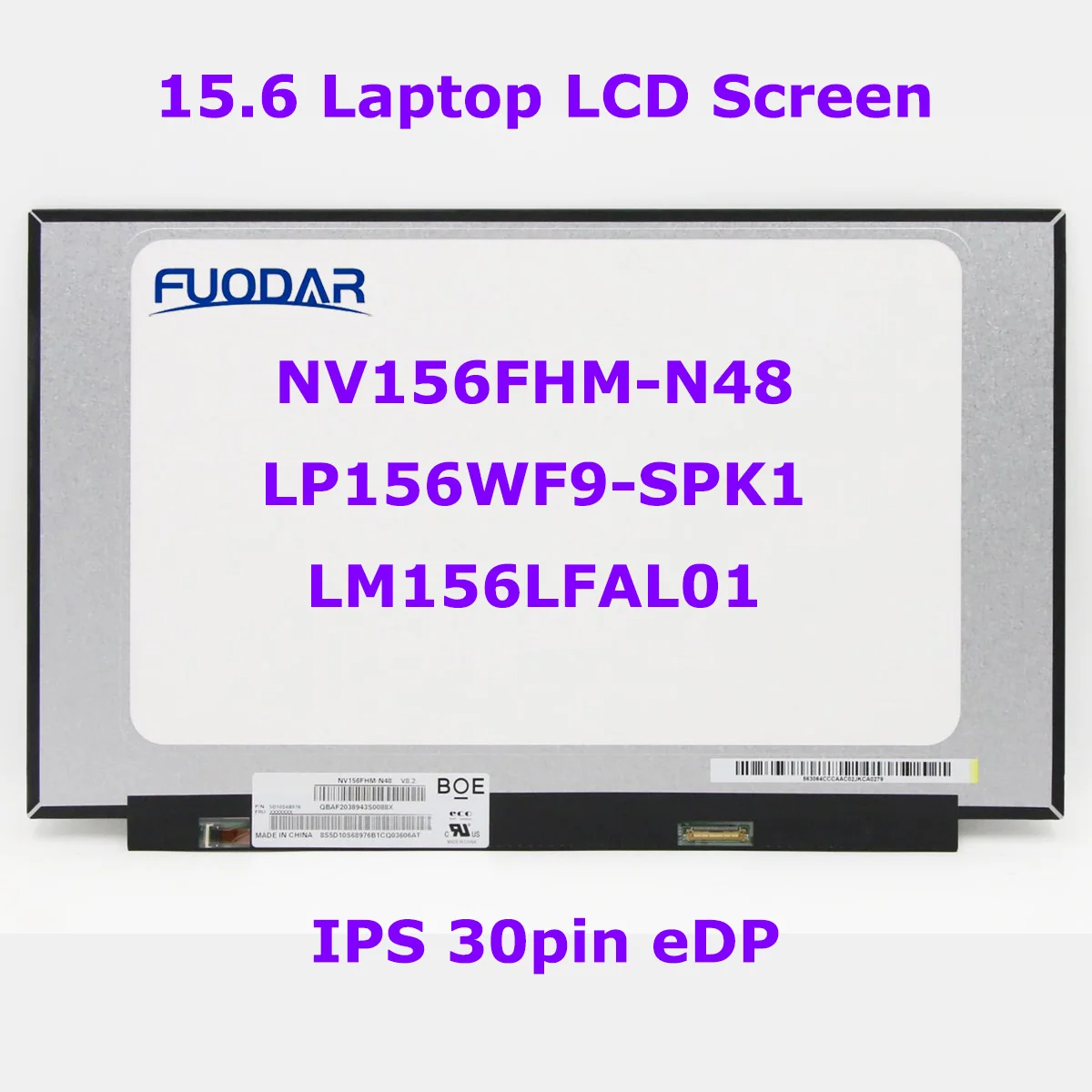 

15.6 Laptop LCD Screen NV156FHM-N48 LP156WF9-SPK1 LM156LFAL01 For ThinkPad S540-15 S340-15 L340-15 Legion Y540-15 30pin