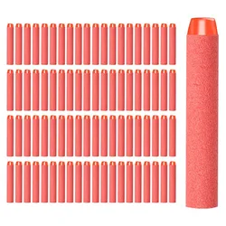 1000/500/400/300/200/100pcs Red Solid Round Head Bullets 7.2cm For Nerf Series Blasters Refill Darts Kids Toy Gun Accessories