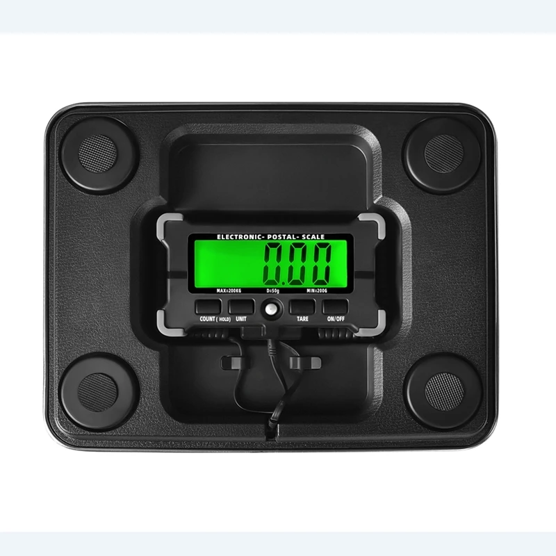 Portable 200KG Electronic Parcel Scale Stainless Steel Large Platform Digital LCD Weighing Balance For Postal Warehouse Express