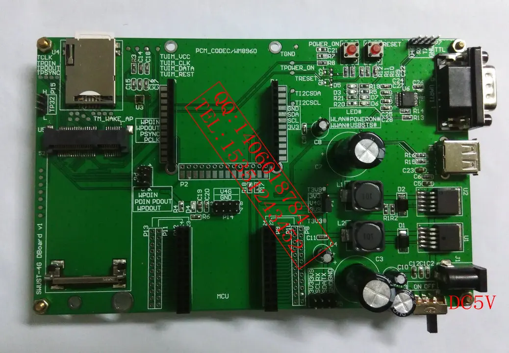 4G Development Board | ME3760/ME3860 Development Board | MCU+ Serial Port Control of MINI-PCIe Interface