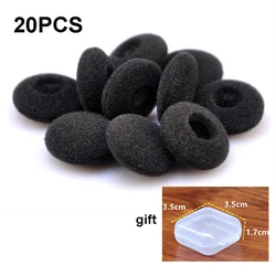 20Pcs Sponge Covers Tips Black Soft Foam Earbud Headphone Ear pads Replacement For Earphone MP3 MP4 Moblie Phone