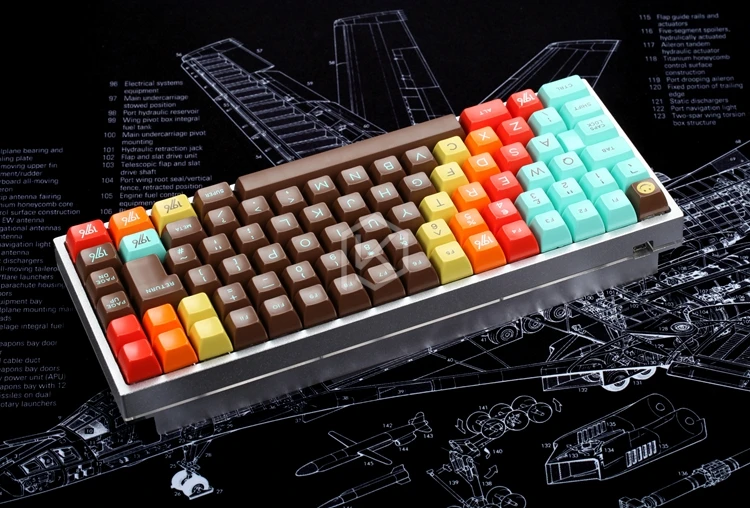 Xd84 pro 75% eepw84カスタムメカニカルキーボードは、TKG-TOOLSのアンダーグローrgbpcbをサポートし、kle kimeraコアの多くのレイアウトをプログラムしました