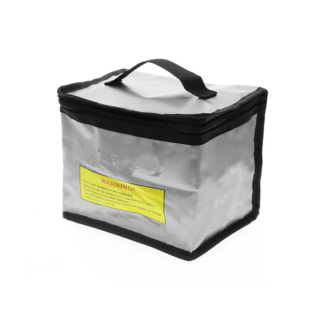 Portable Explosion-proof Lithium Battery Smooth double zipper Fireproof Battery Storage Bag for 2S 3S 4S 6S Lithium Battery