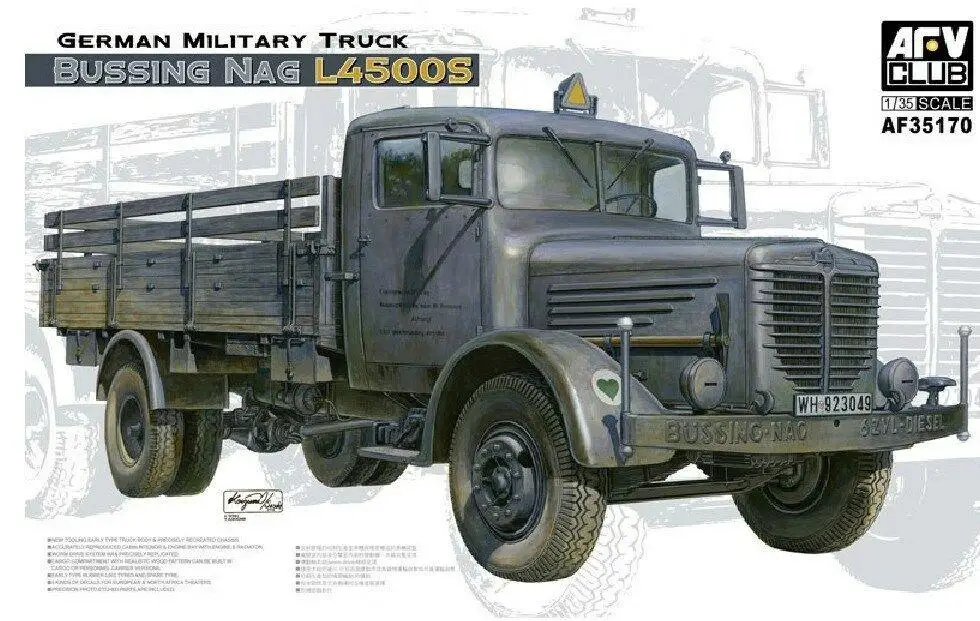 

AFV Club 1/35 Scale 35170 German Military Truck Bussing Nag L4500S