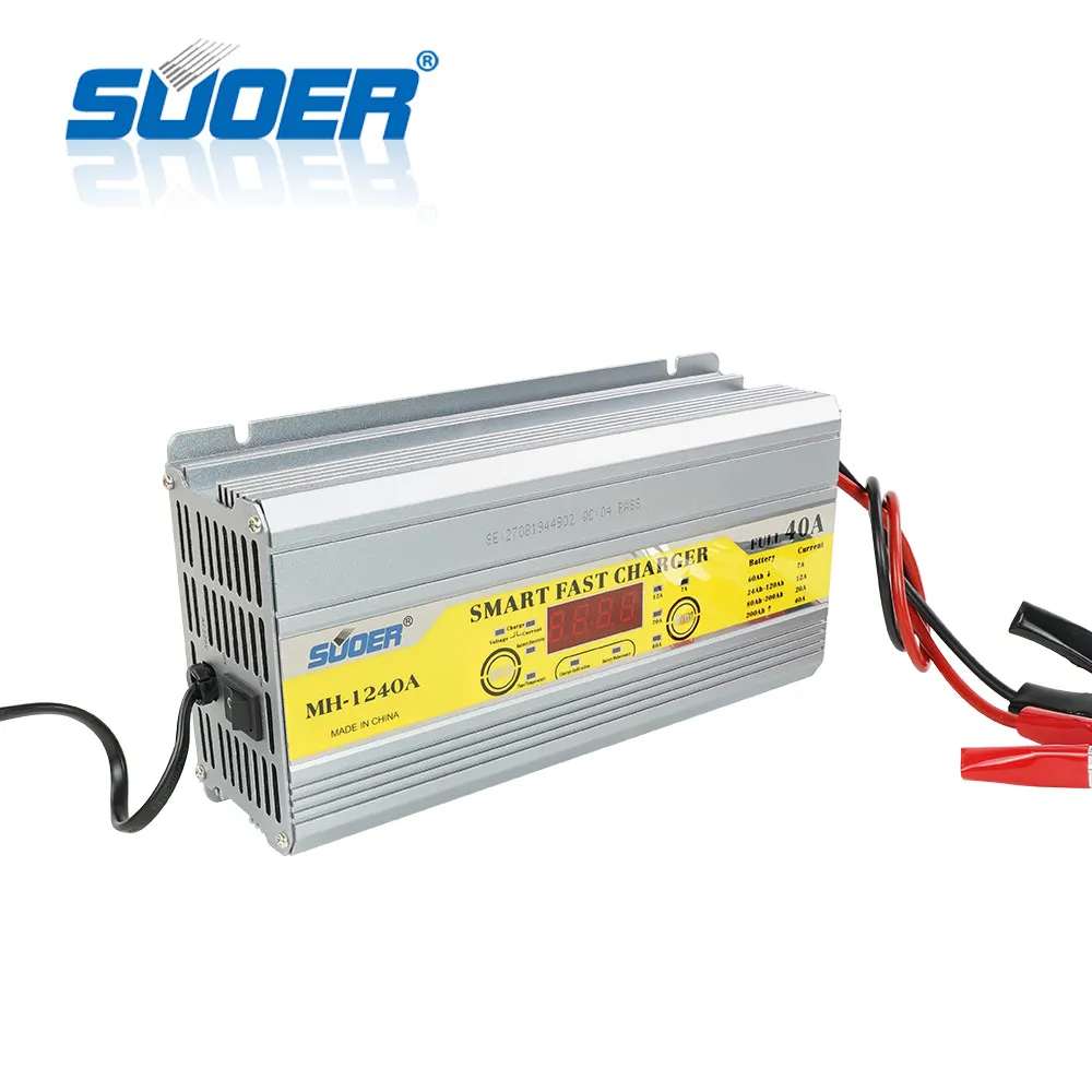 Suoer【 Battery charger 】LCD display charger Fully Auto Digital battery Charger (MH-1240A)