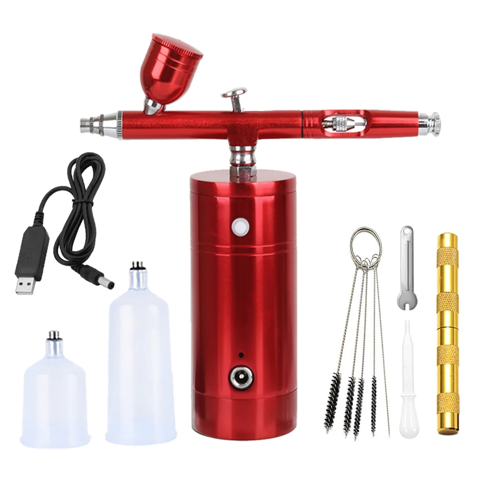 

HB06 Airbrush Kit Makeup Gun Machine In Multi-Functional Beauty Equipment Mini Air Compressor