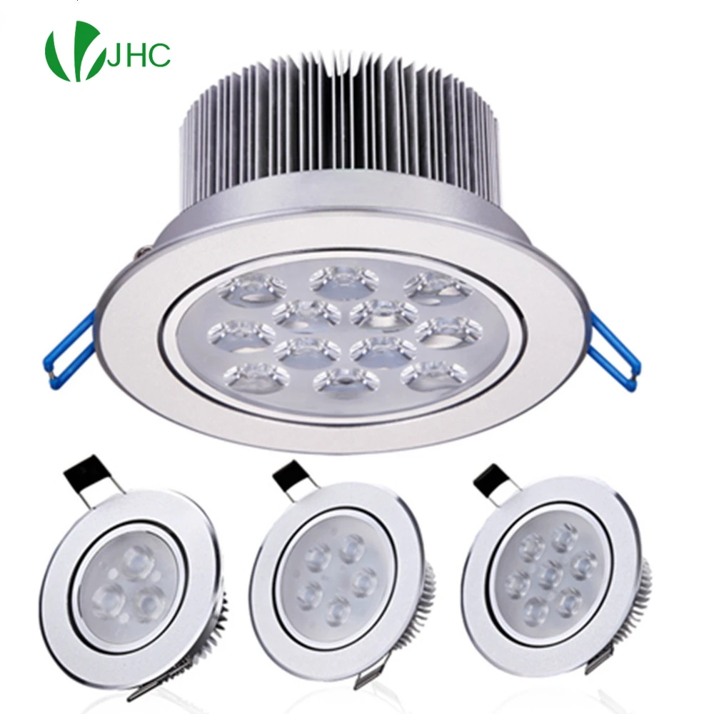 

Round dimming downlight 3W/6W/10W/14W /18W/24W/36W LED spotlight embedded high-power ceiling spotlight 110v / 220v home lighting