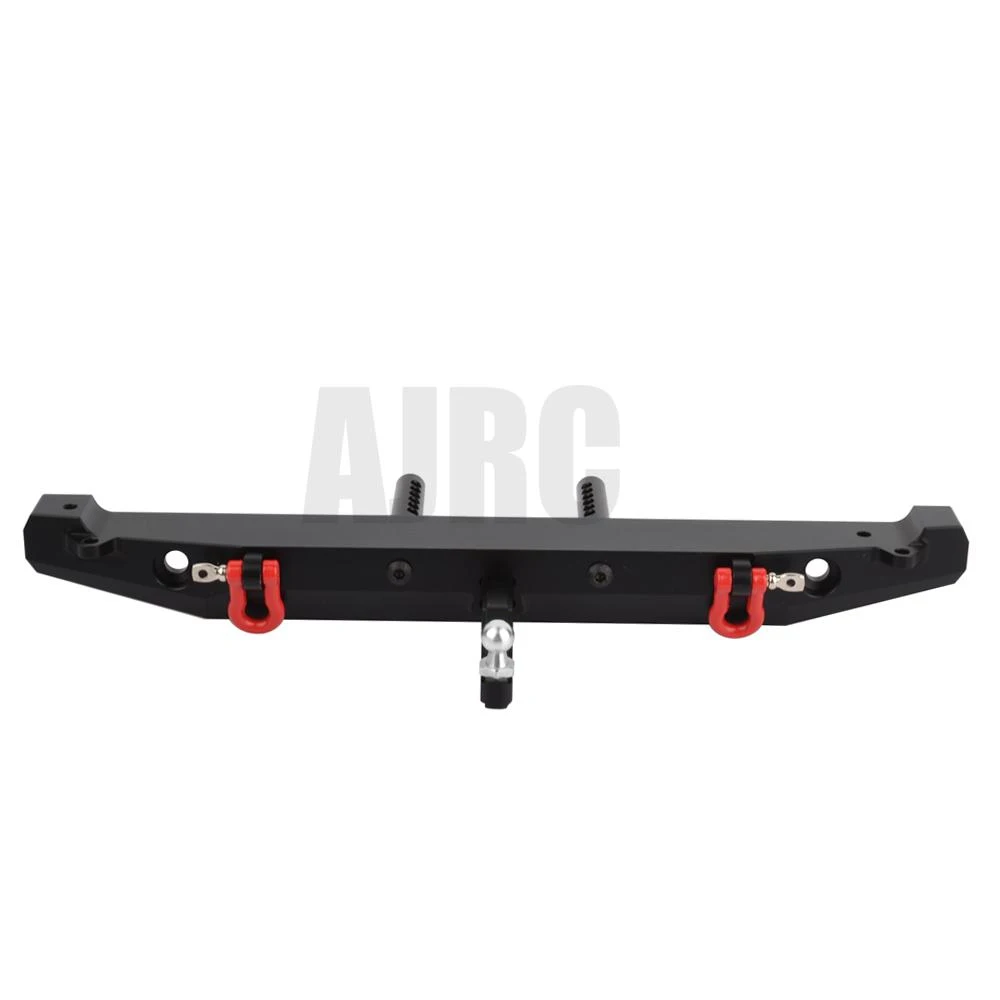 Trx-4 Aluminum Alloy Rear Bumper With Trailer Hitch Upgrade Parts For 1/10 Rc Crawler Car Trax Trx4 Defender Bronco