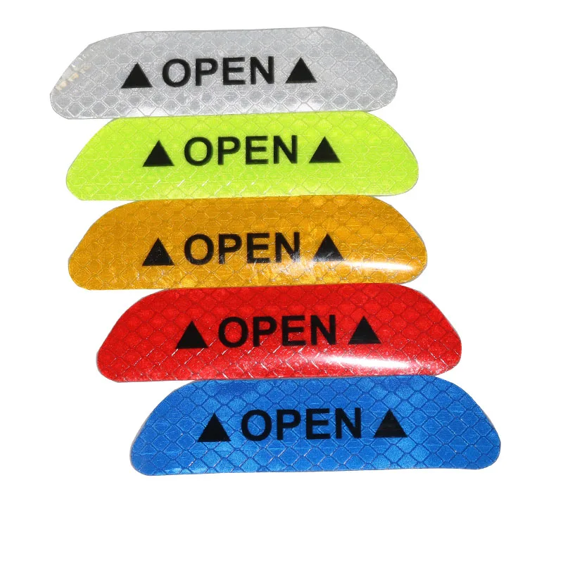 

10 шт. автомобильная открытая светоотражающая лента, предупреждающий знак, светоотражающее открытое уведомление, аксессуары для велосипеда, наружные наклейки на дверь автомобиля, сделай сам