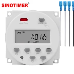 CN101S 220V 110V 12V 5V 24V Digital LCD Timer Switch 7 Days Weekly Programmable Time Relay With Countdown 1 Second Interval