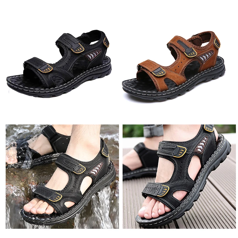 Men Sandals Summer Leisure Beach Holiday Sandals Men Shoes 2021 New Outdoor Male Retro Comfortable Casual Sandals Men Sneakers