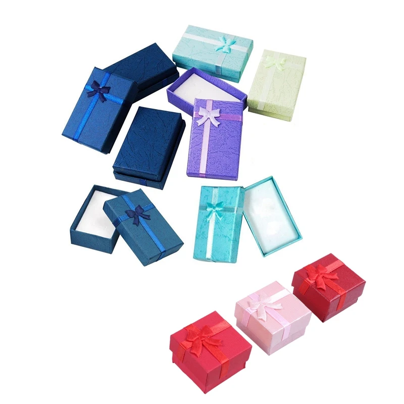 36 Pcs Assorted Jewelry Gifts Boxes For Jewelry Display Assorted Colors