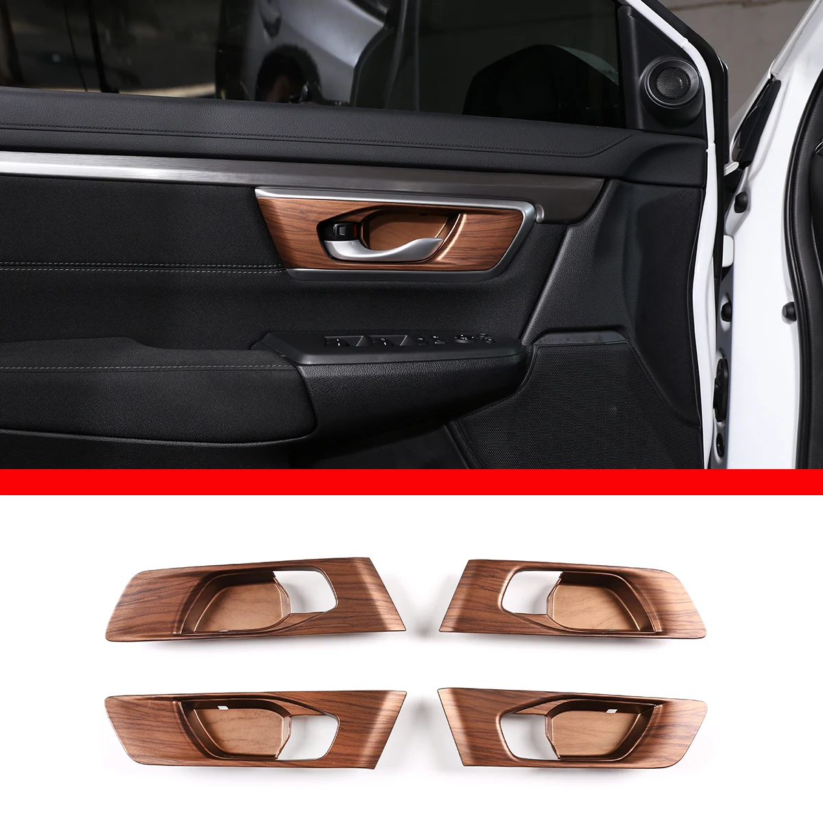 

For 2017-2021 Honda CR-V ABS car inner door handle bowl decoration cover sticker car interior accessories