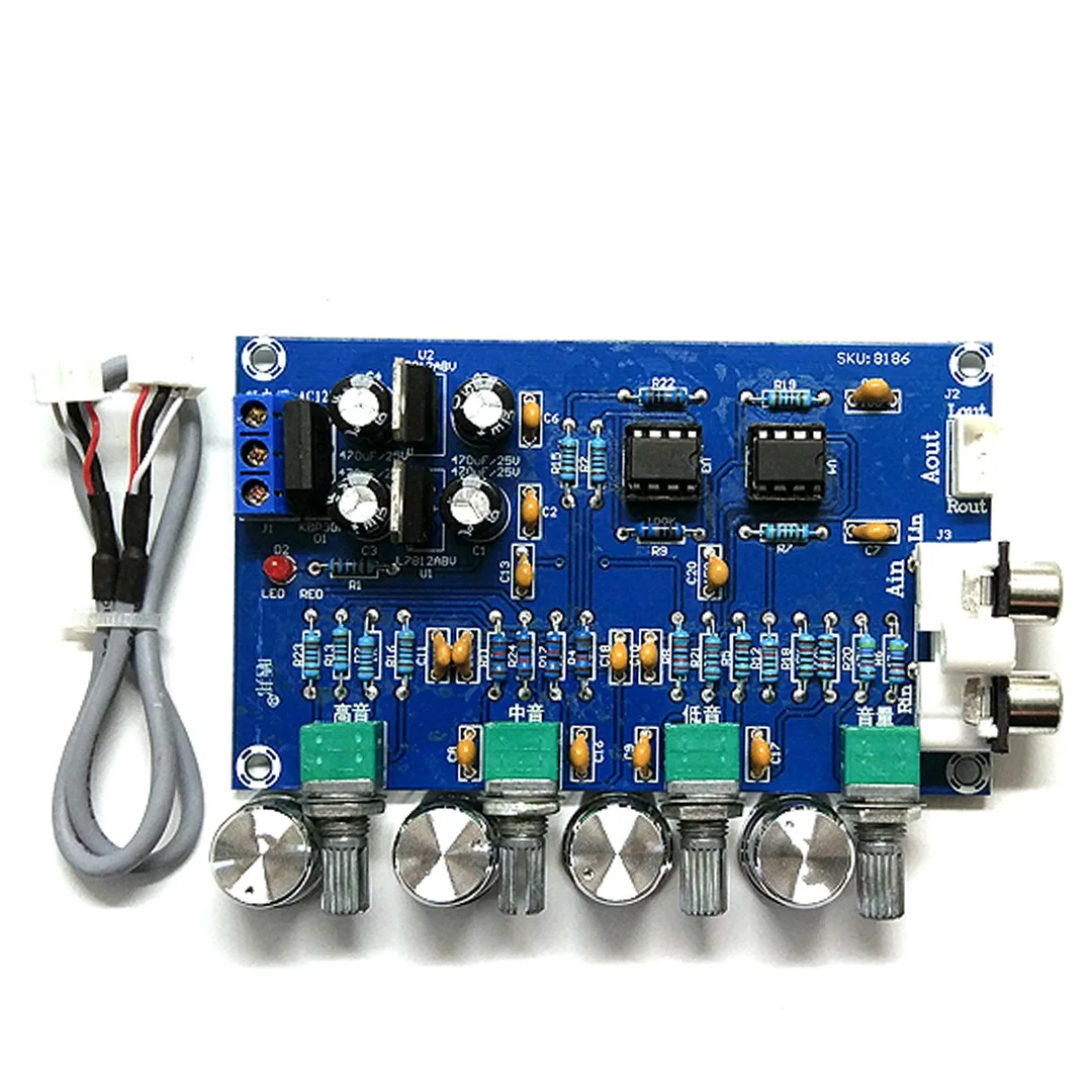 XH-M164 Tone Board Pre-Stage Board NE5532 Front Board Level Volume Adjustment Finished AC Dual 12-24V