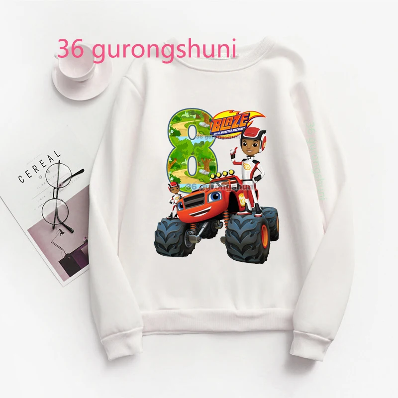 Children Baby Boy Hoodies Kids Clothes girl Boys Clothing Girls Sweatshirts Blaze And The Monster Machines Anime Winter Hoodie