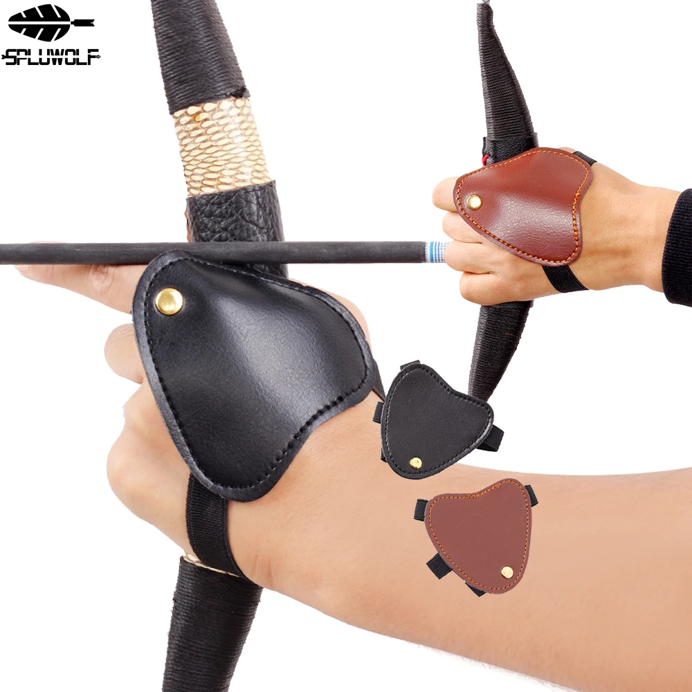 Archery Hand Protector Finger Guard Glove for Recurve Bow Hunting Shooting