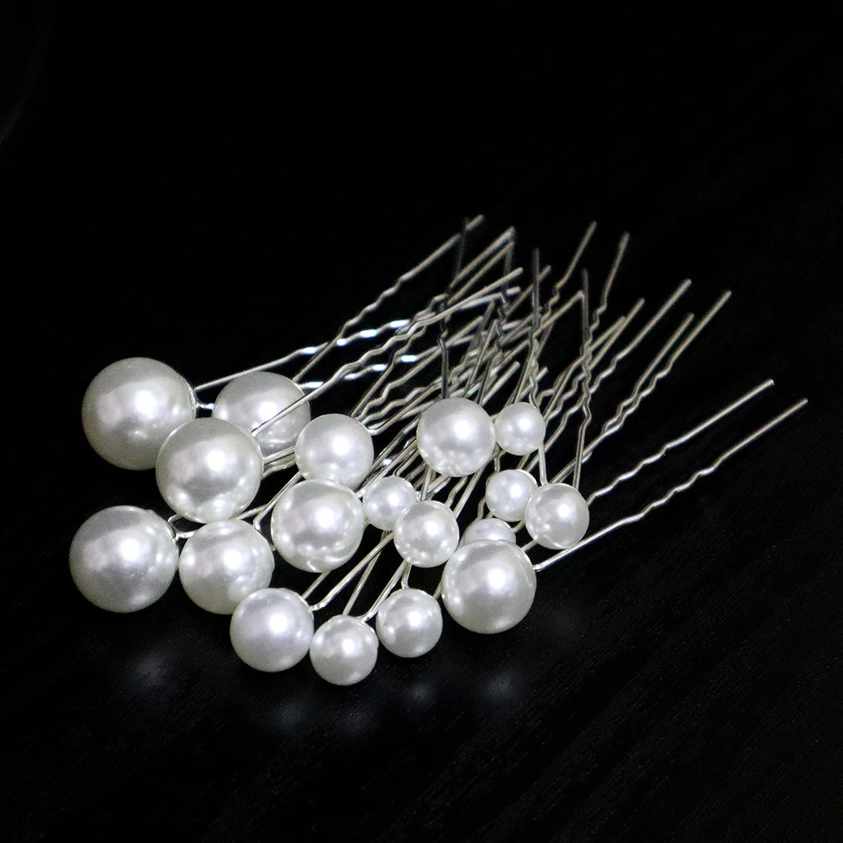 Ruoshui 18pcs Woman Elegant Pearl U Shape Hair Stick Wedding Hairpins Updo Hairstyle Tool Tools Bridal Tiara Hair Accessories