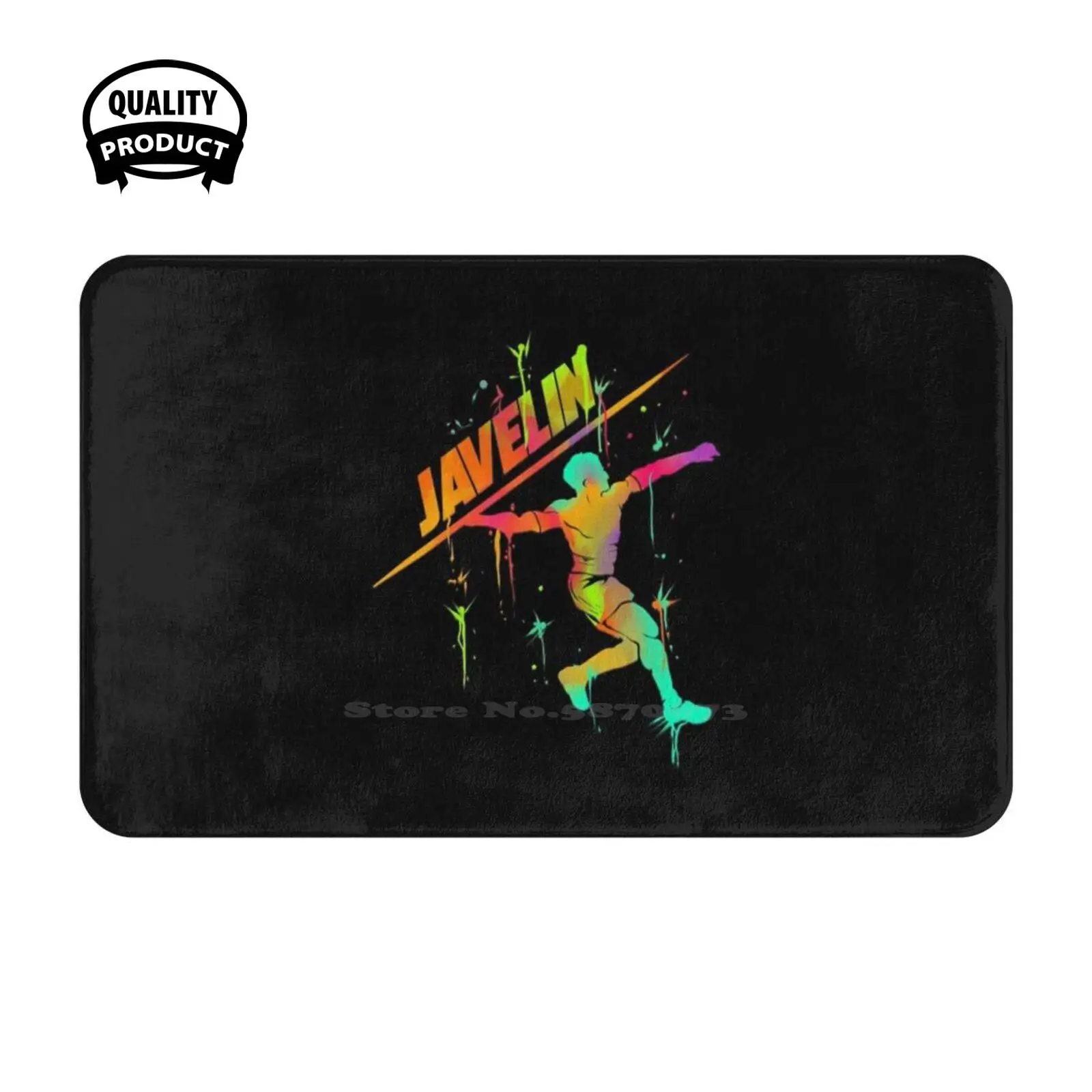 Javelin - Track And Field Champion Athlete Gift Soft Cushion Home Carpet Door Mat Car Rug Javelin Throwing Spear Javelin