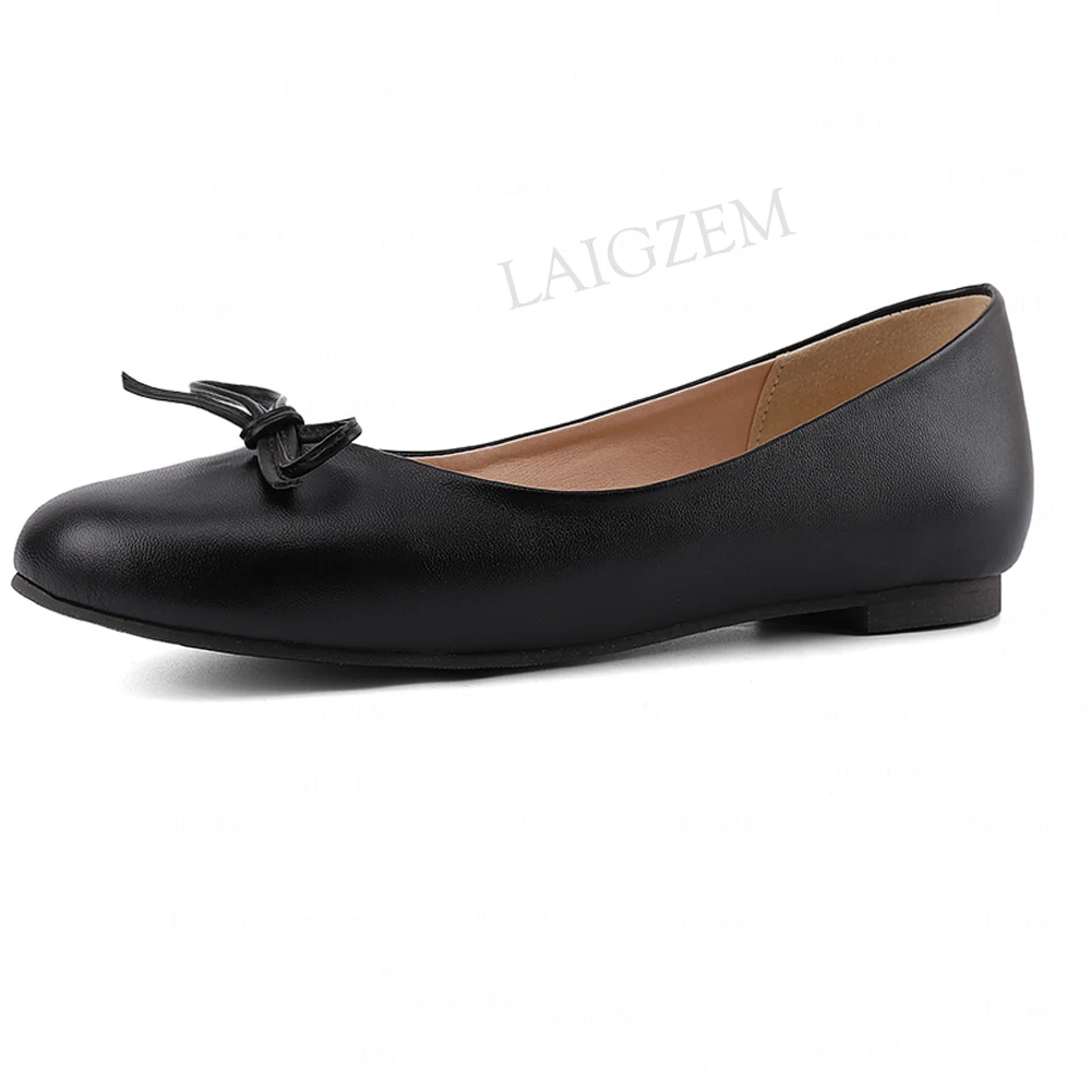 LAIGZEM Women Flats Slip On Comfortable Ladies Shoes Woman Driving Causal Students Pregnant Mother Footwear Big Size 33 47 42 54